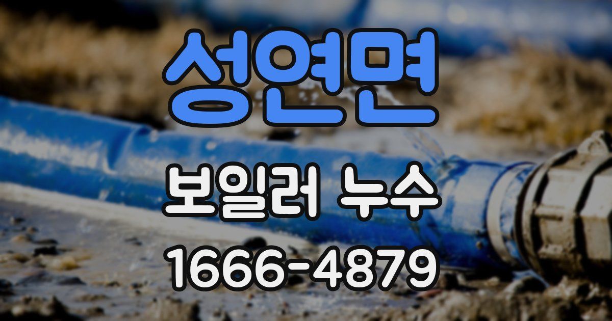 성연면 보일러 누수