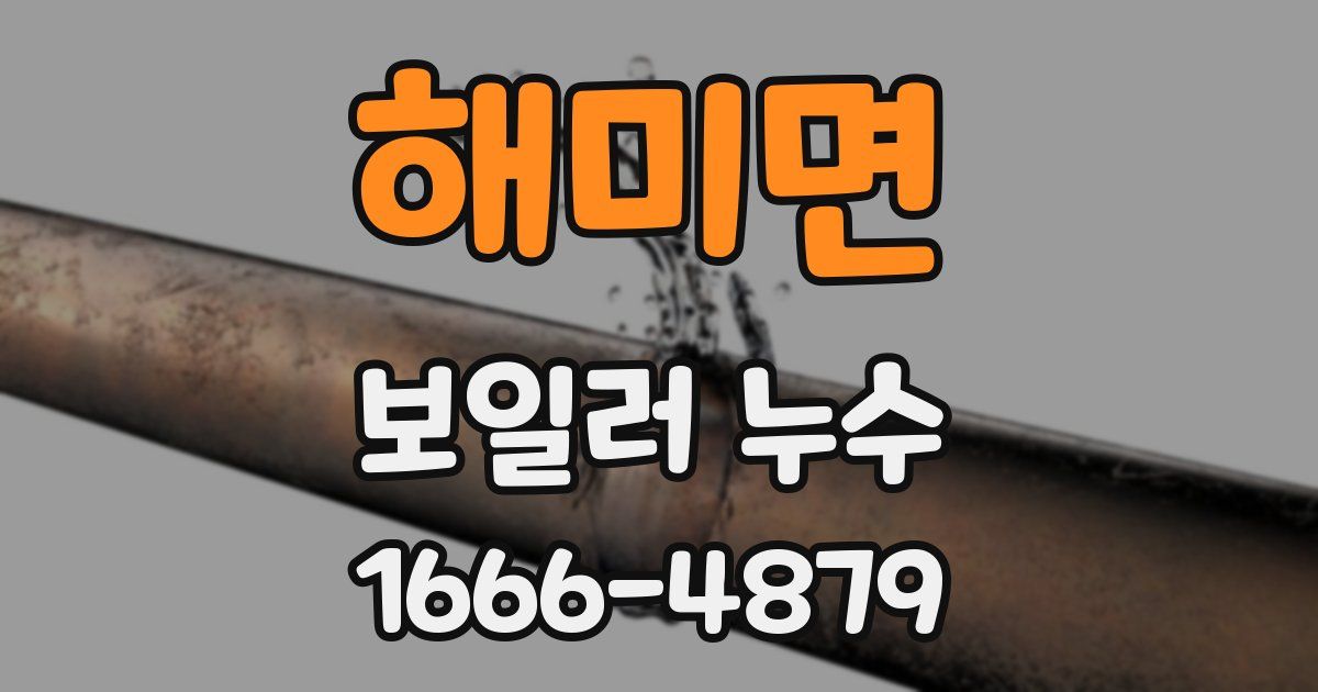 해미면 보일러 누수