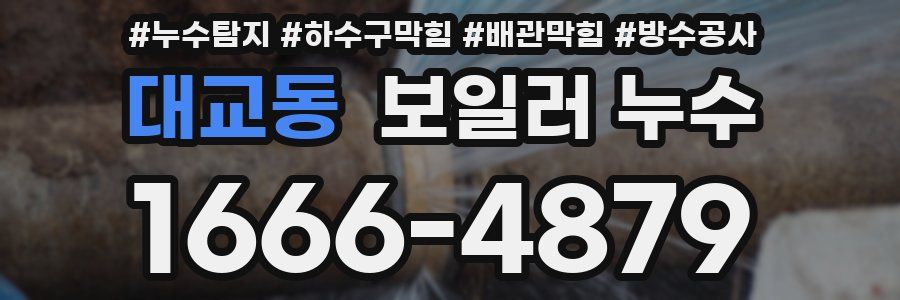 대교동 보일러 누수