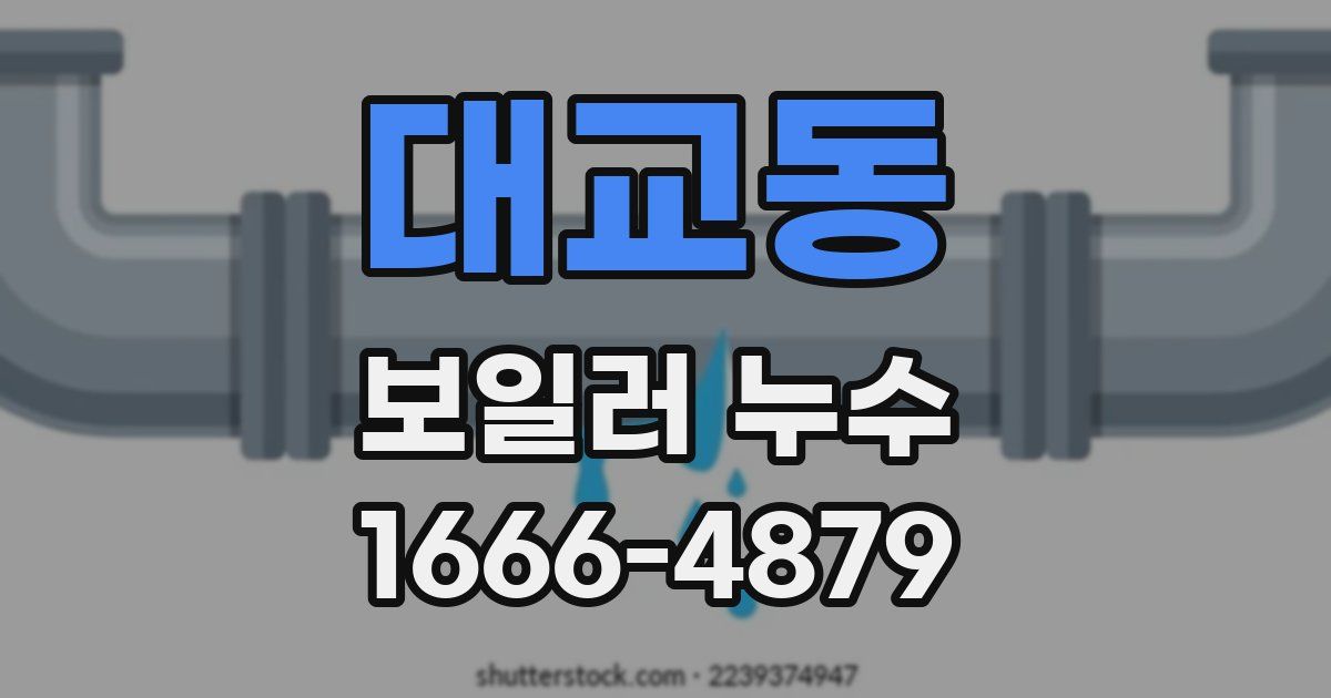 대교동 보일러 누수