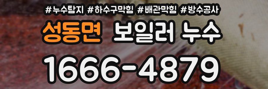 성동면 보일러 누수