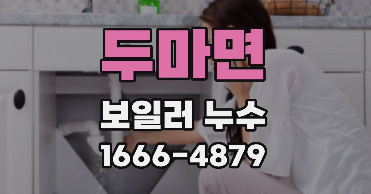 두마면 보일러 누수