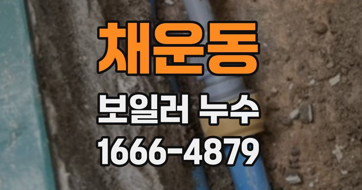 채운동 보일러 누수