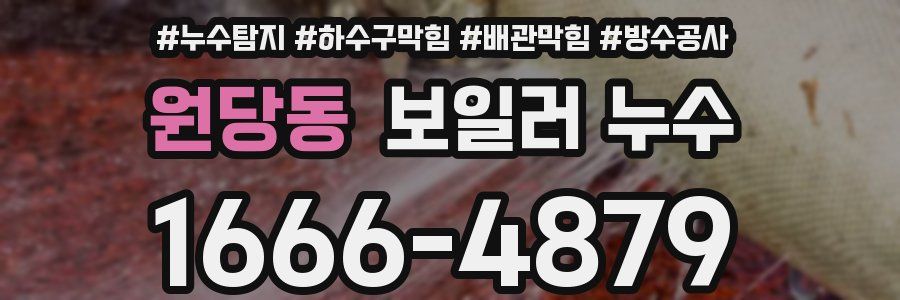 원당동 보일러 누수