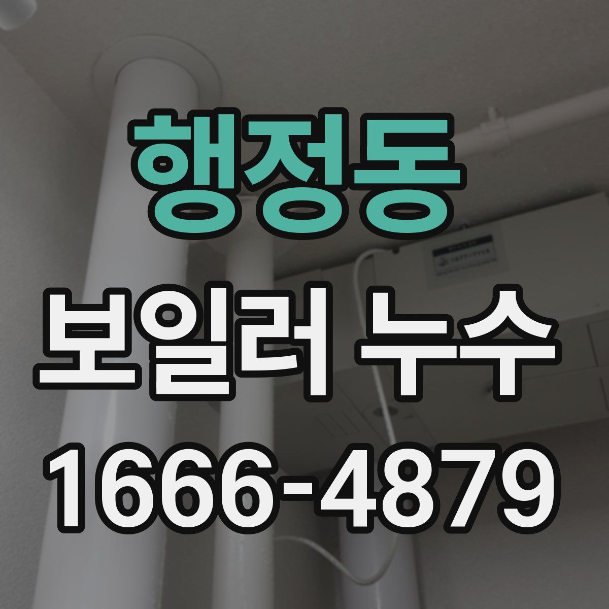 행정동 보일러 누수