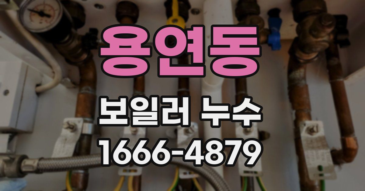 용연동 보일러 누수