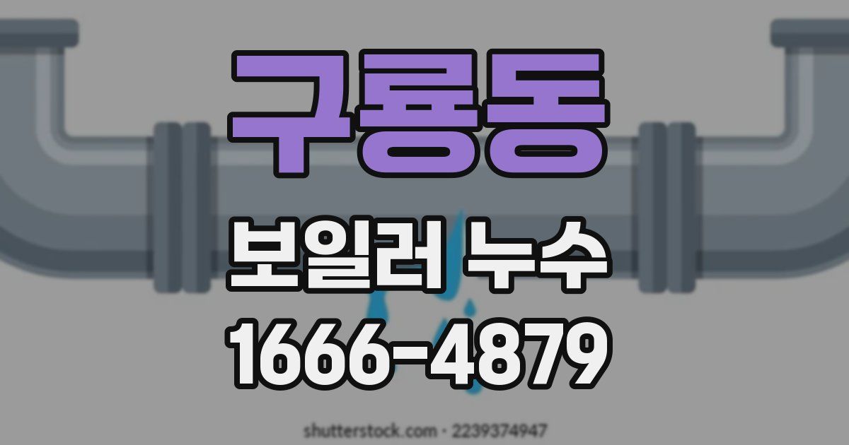 구룡동 보일러 누수