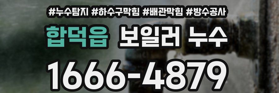합덕읍 보일러 누수