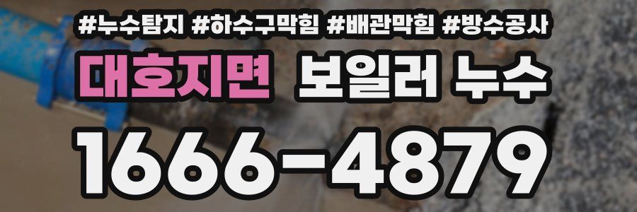 대호지면 보일러 누수