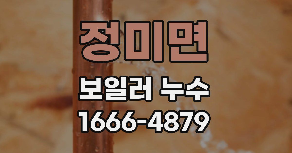 정미면 보일러 누수