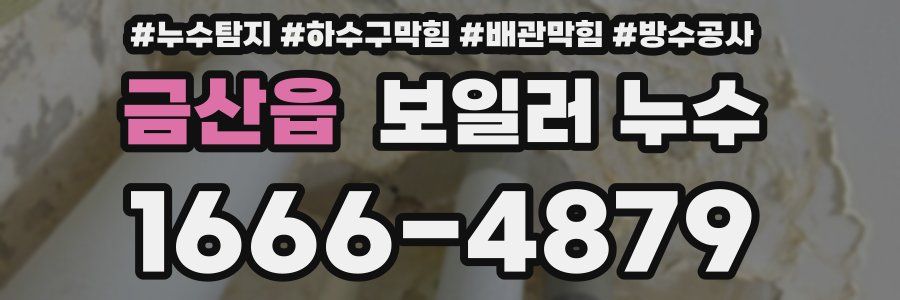 금산읍 보일러 누수