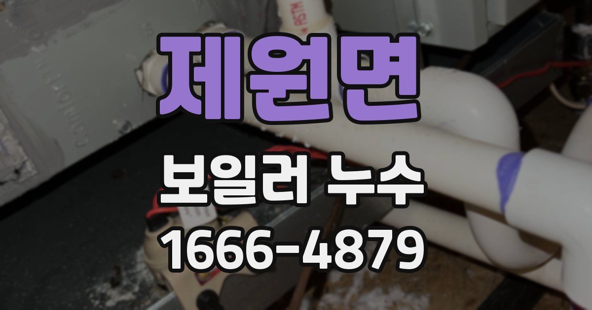 제원면 보일러 누수