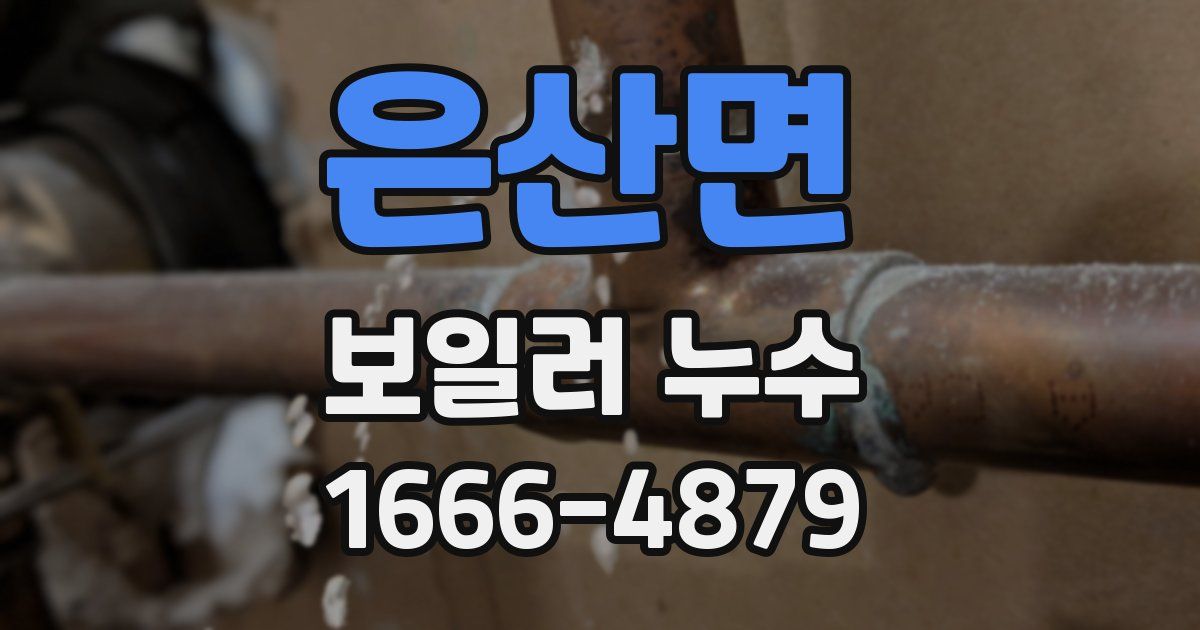 은산면 보일러 누수