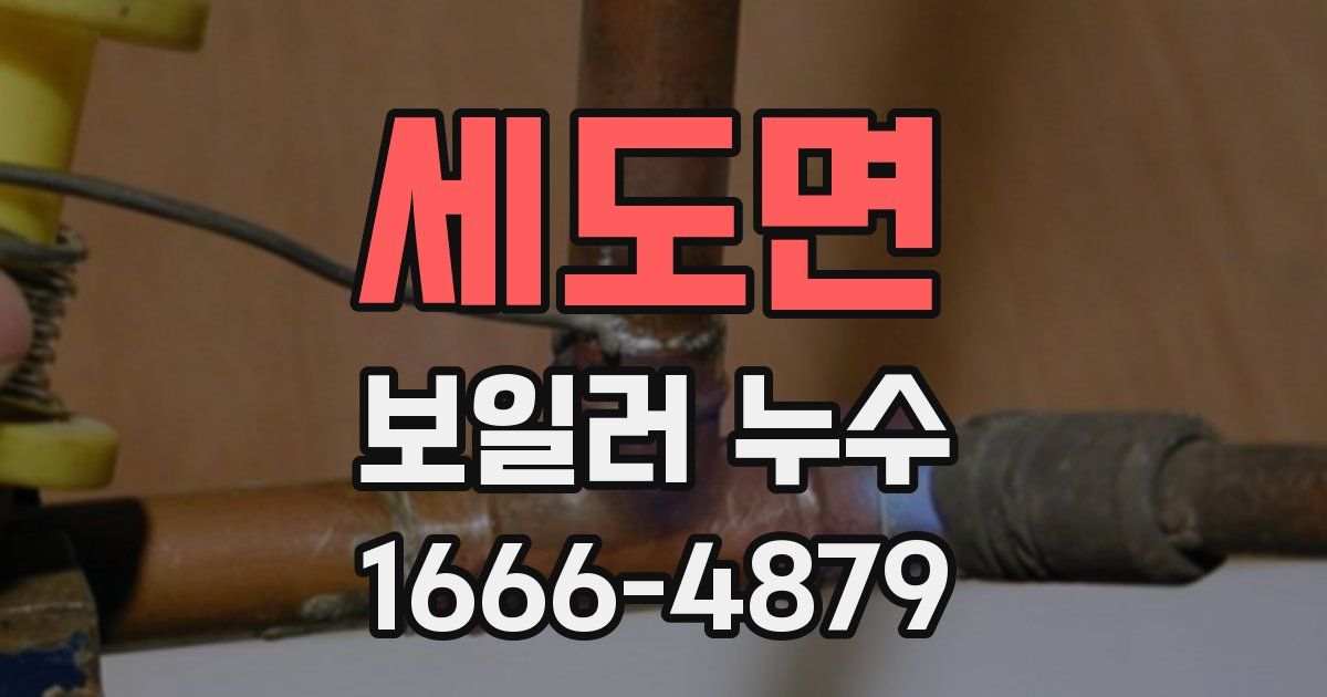 세도면 보일러 누수