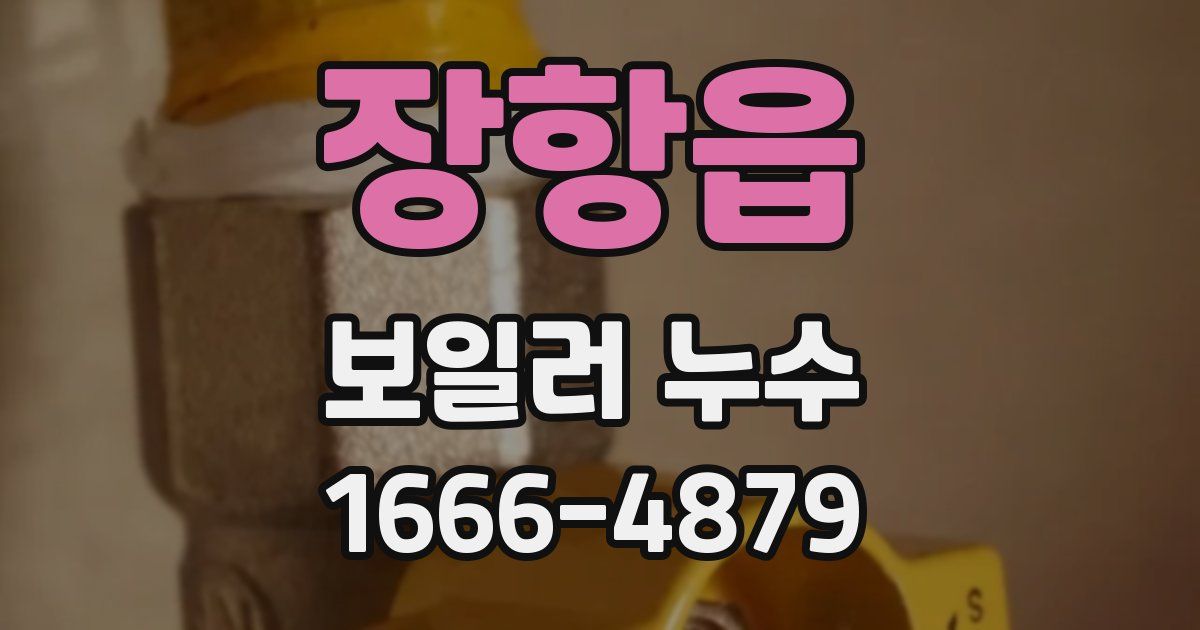 장항읍 보일러 누수
