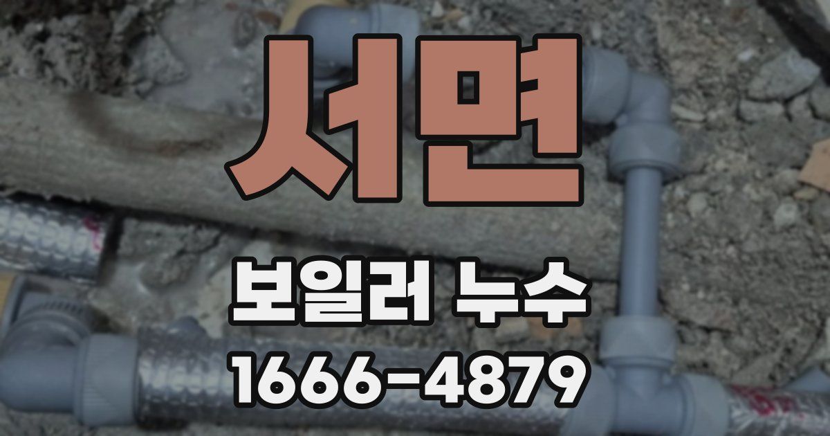 서면 보일러 누수