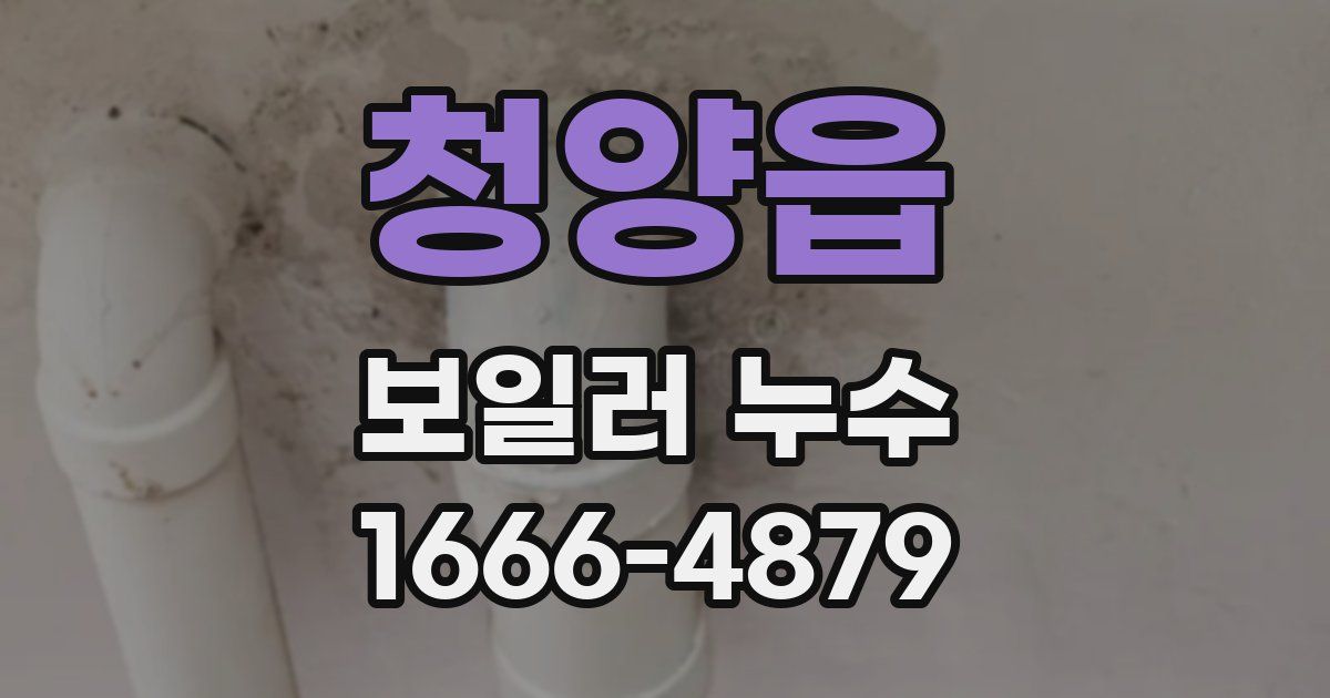 청양읍 보일러 누수