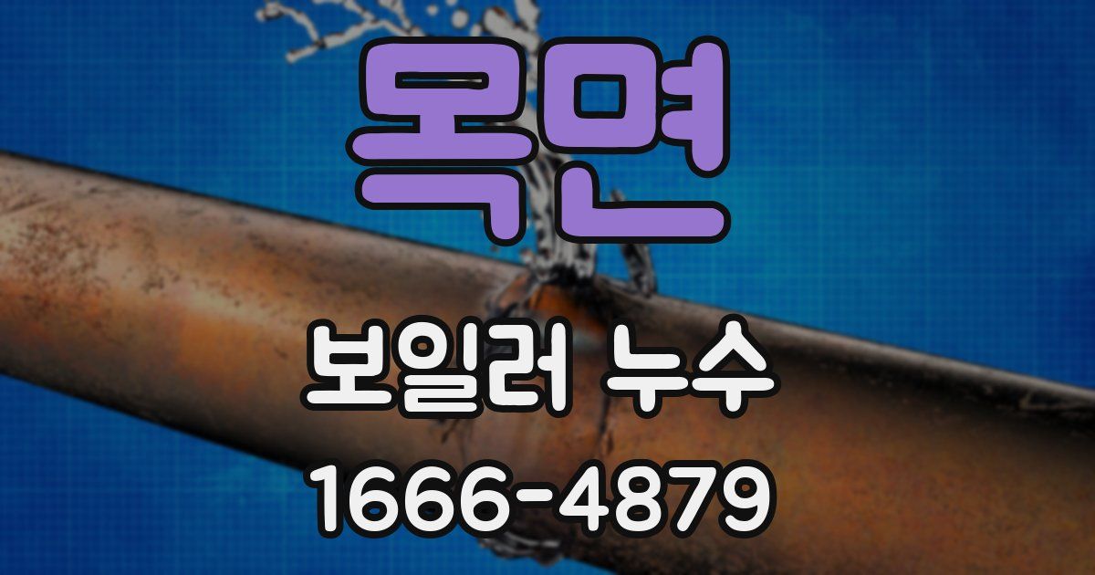 목면 보일러 누수