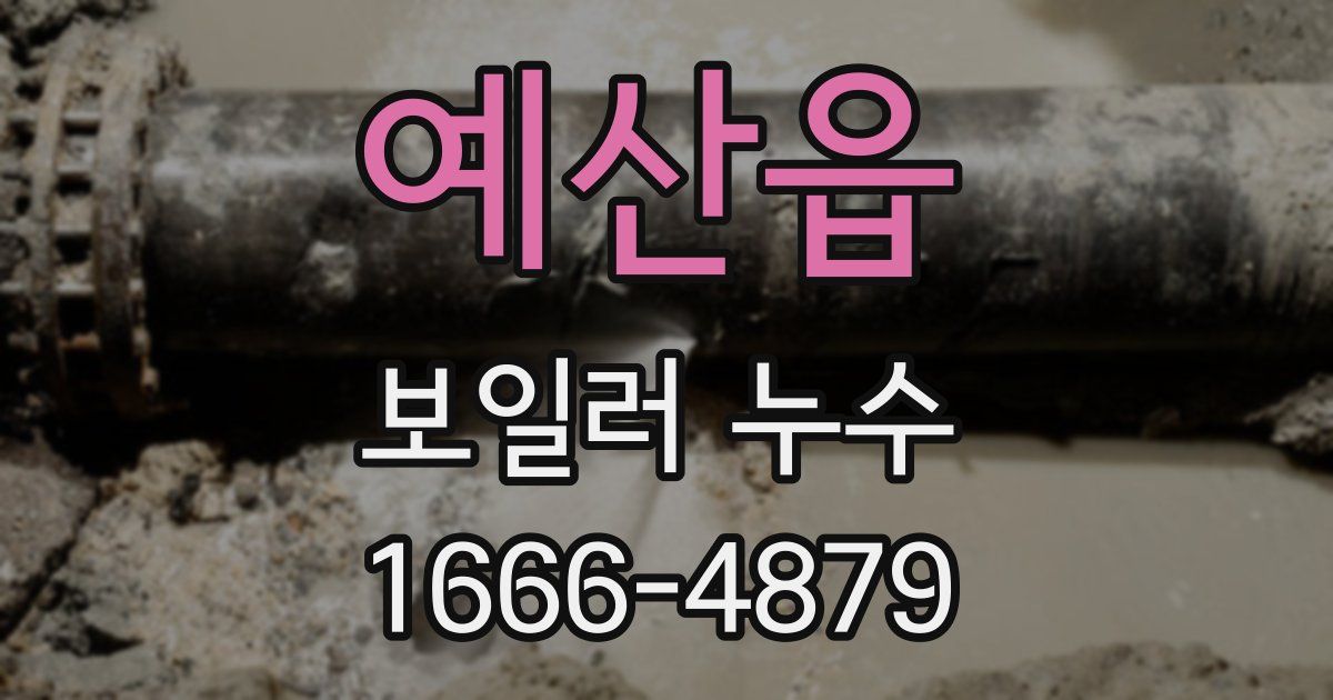 예산읍 보일러 누수