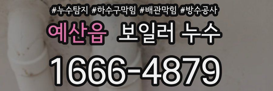 예산읍 보일러 누수