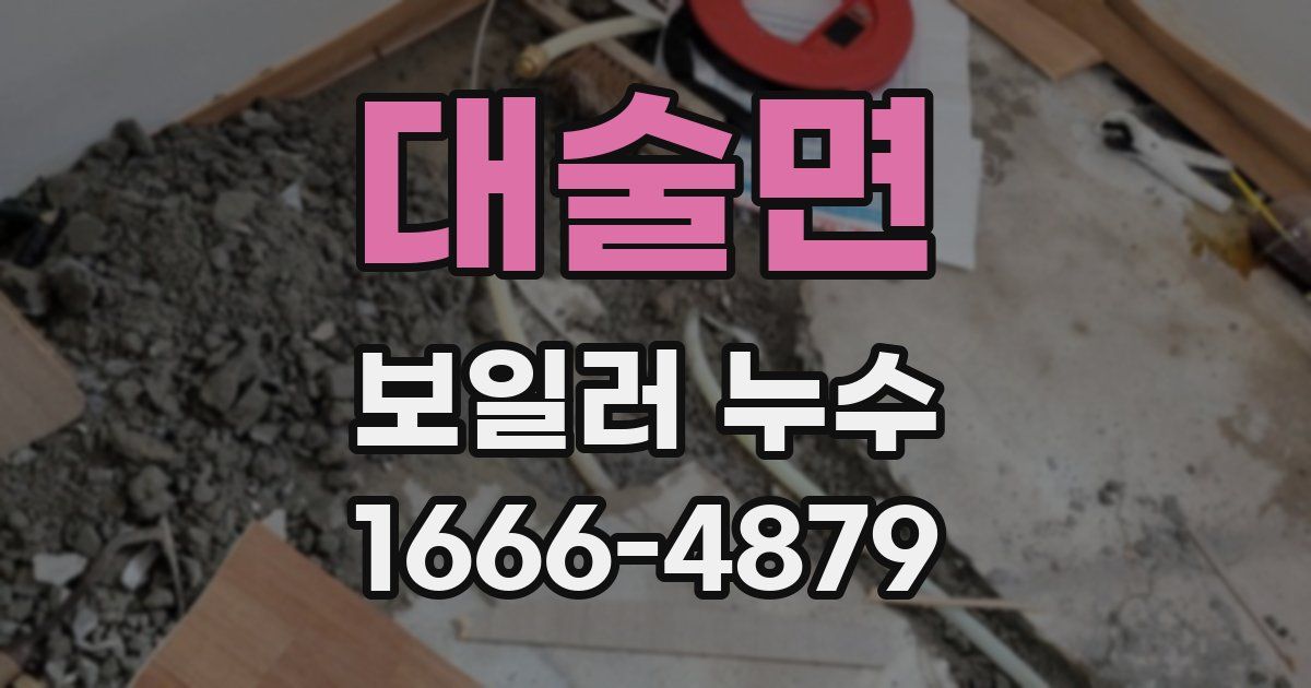 대술면 보일러 누수