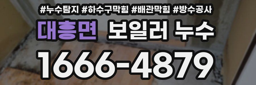 대흥면 보일러 누수