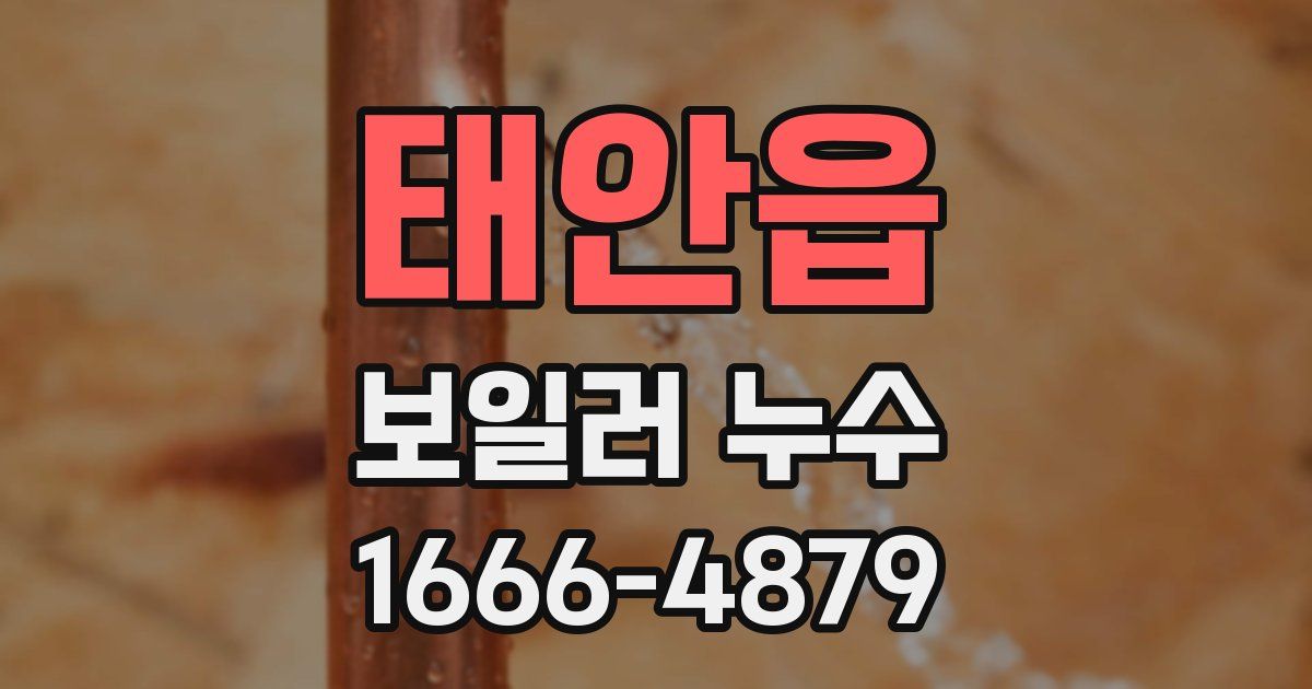 태안읍 보일러 누수