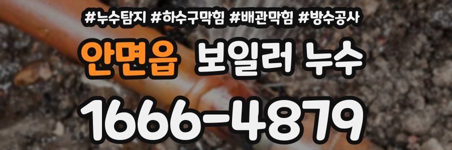 안면읍 보일러 누수