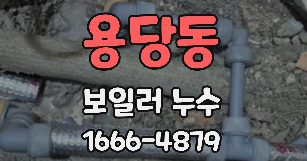 용당동 보일러 누수