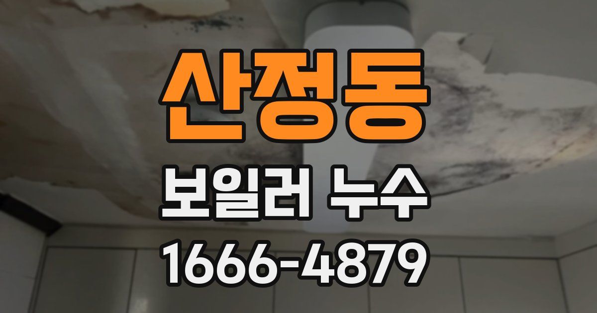 산정동 보일러 누수