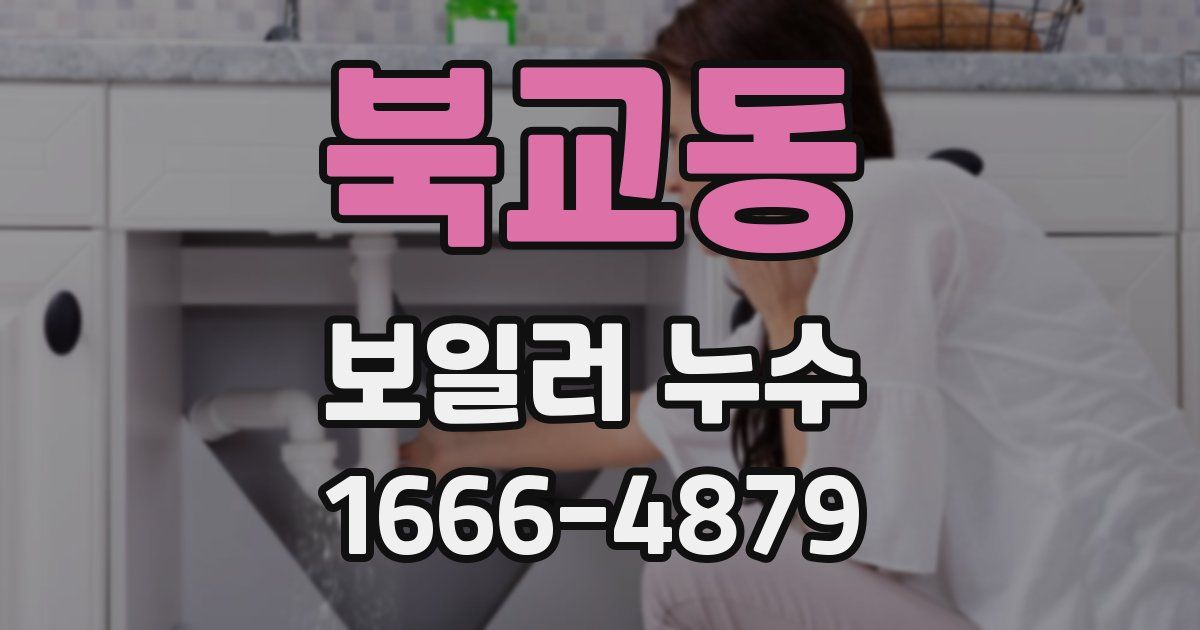북교동 보일러 누수