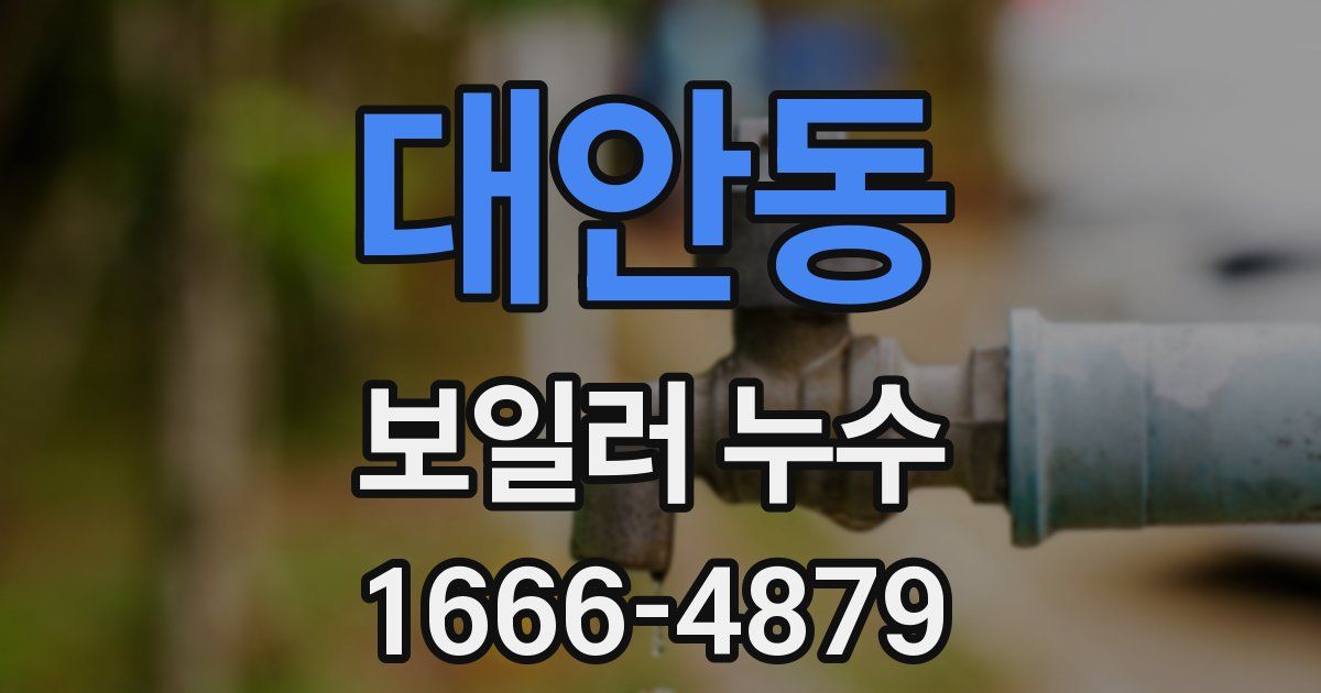 대안동 보일러 누수