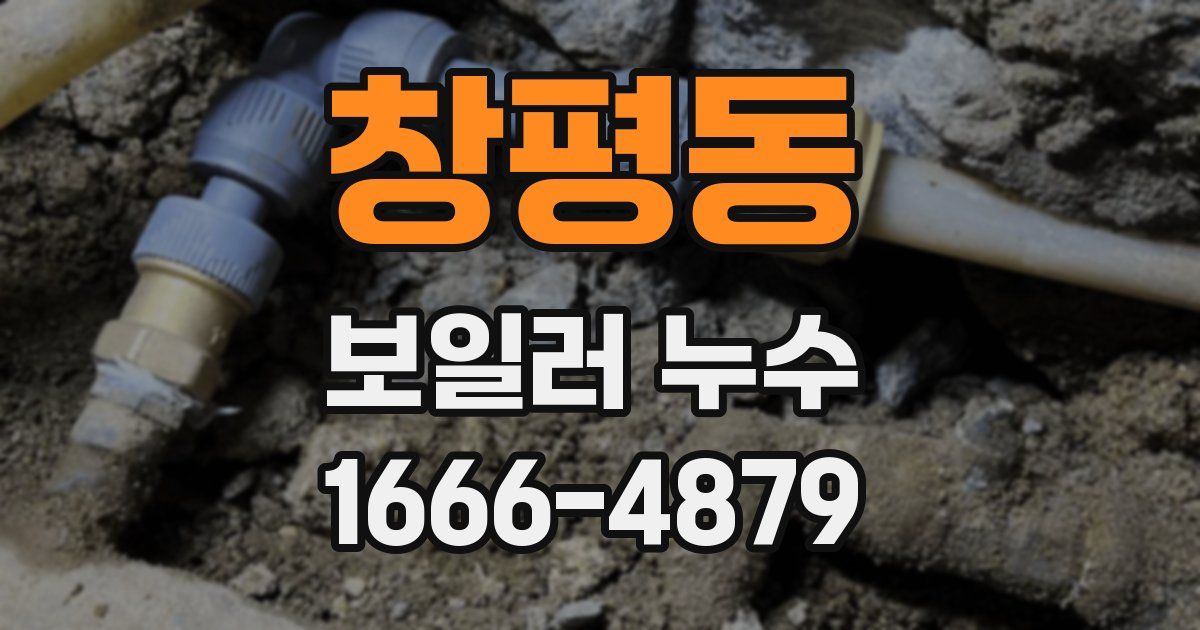 창평동 보일러 누수