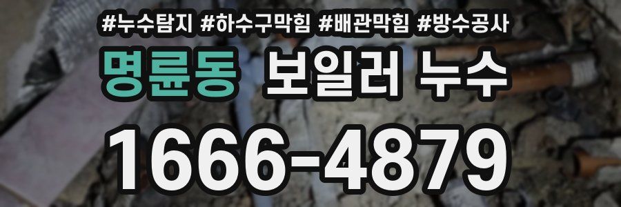 명륜동 보일러 누수