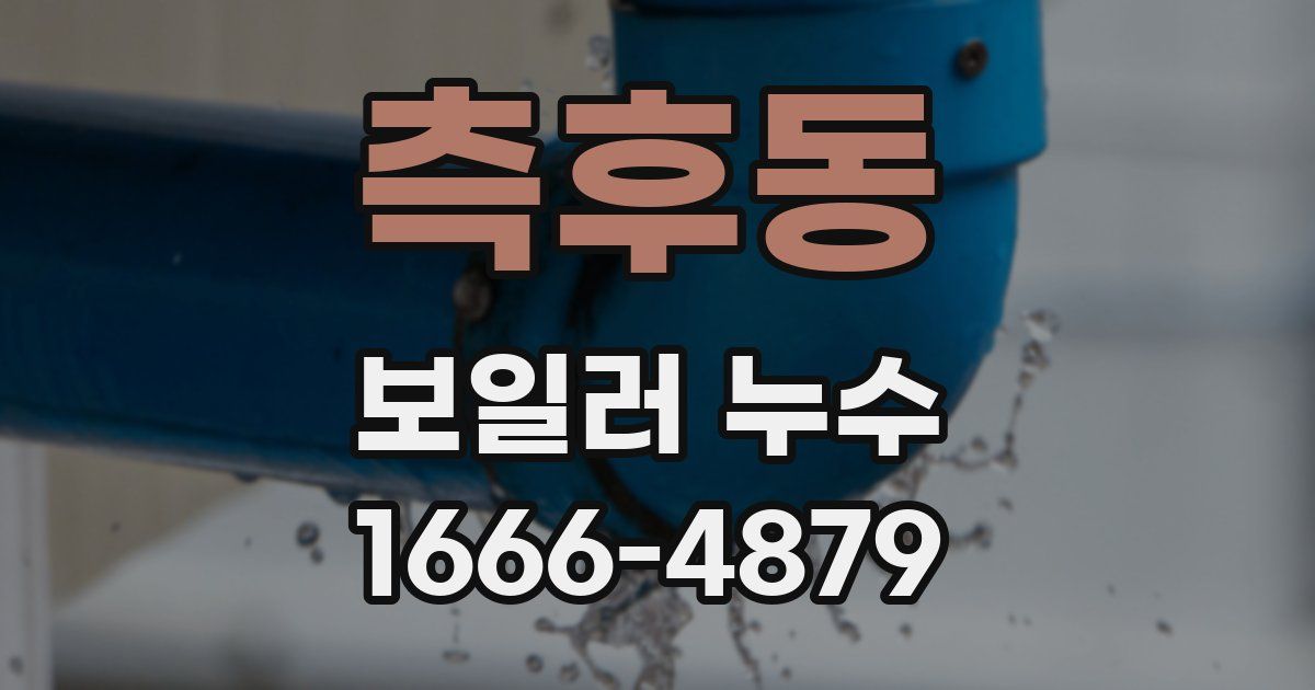 측후동 보일러 누수