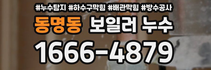 동명동 보일러 누수