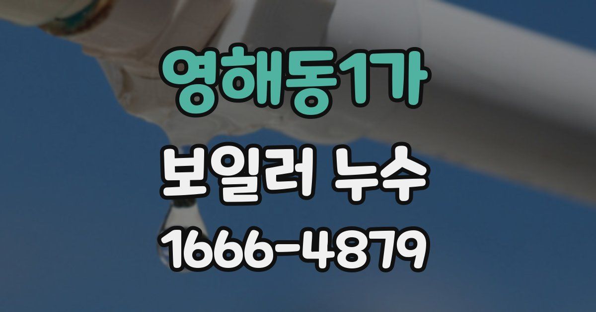 영해동1가 보일러 누수