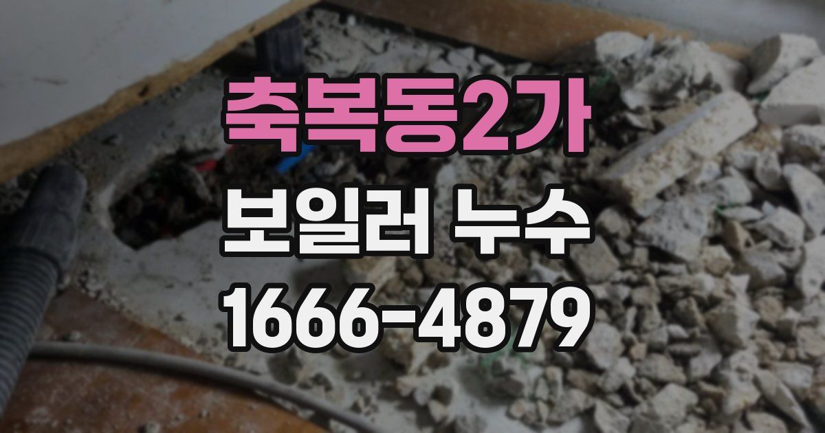 축복동2가 보일러 누수
