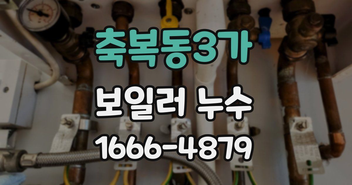 축복동3가 보일러 누수