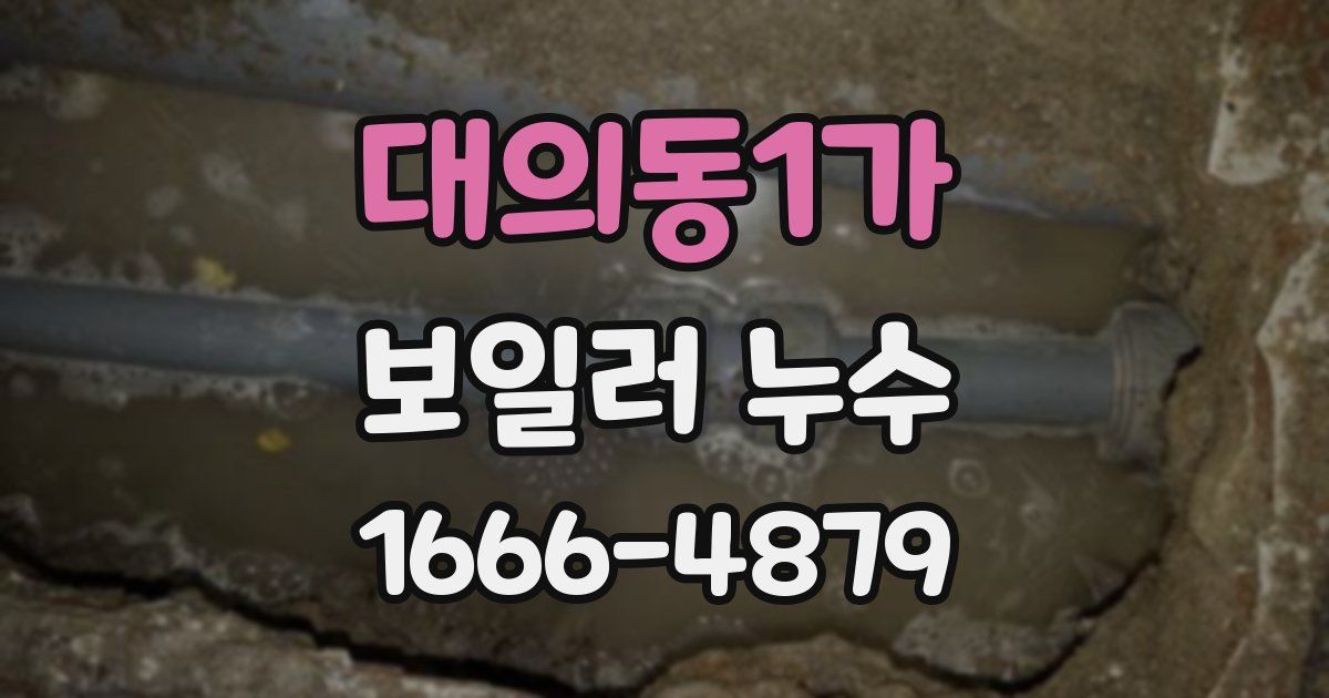 대의동1가 보일러 누수