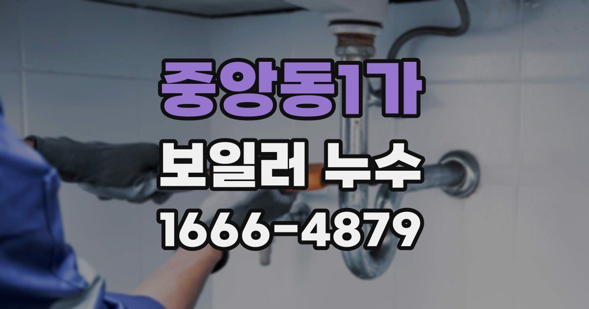 중앙동1가 보일러 누수