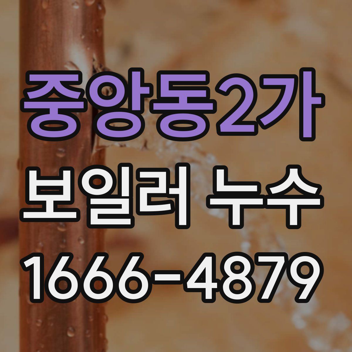 중앙동2가 보일러 누수
