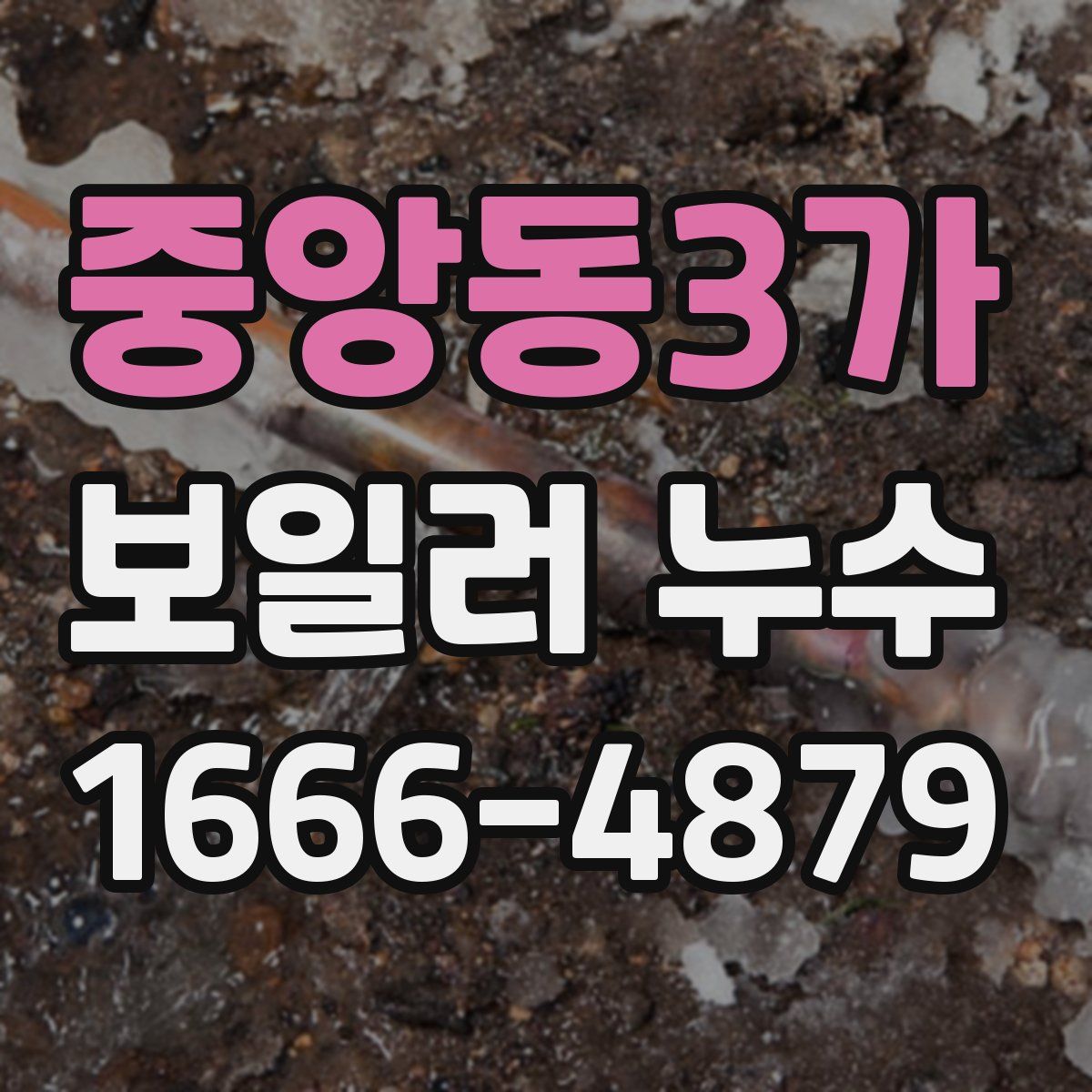 중앙동3가 보일러 누수