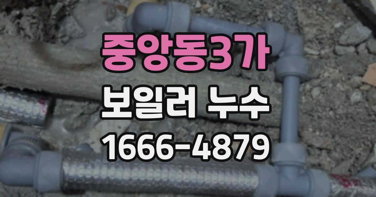 중앙동3가 보일러 누수