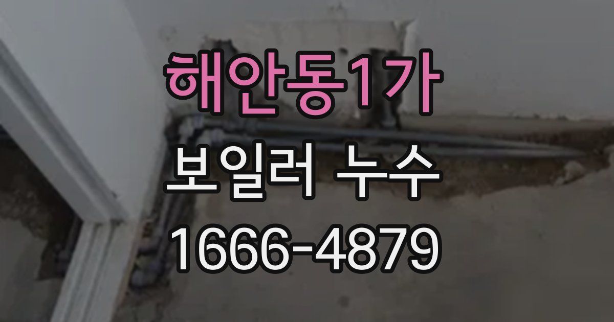 해안동1가 보일러 누수