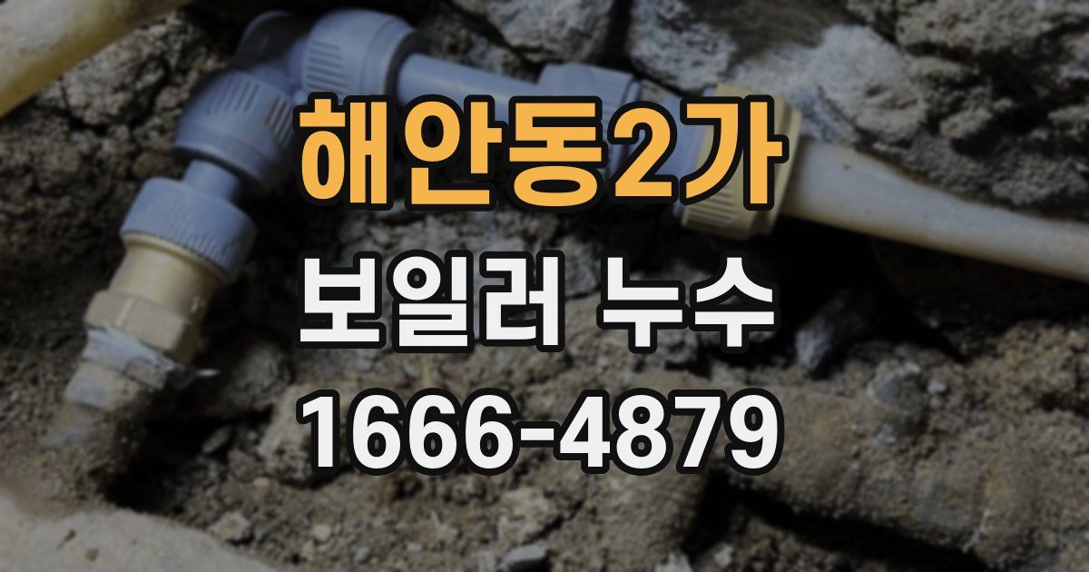 해안동2가 보일러 누수