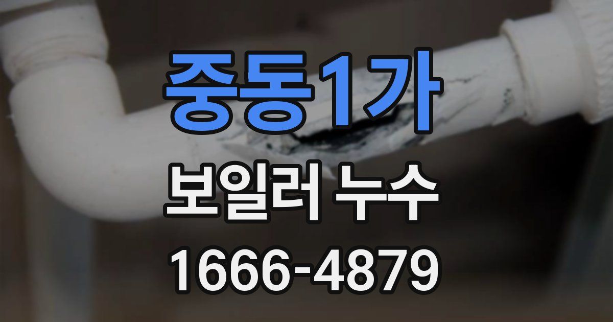중동1가 보일러 누수