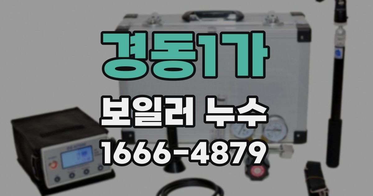 경동1가 보일러 누수