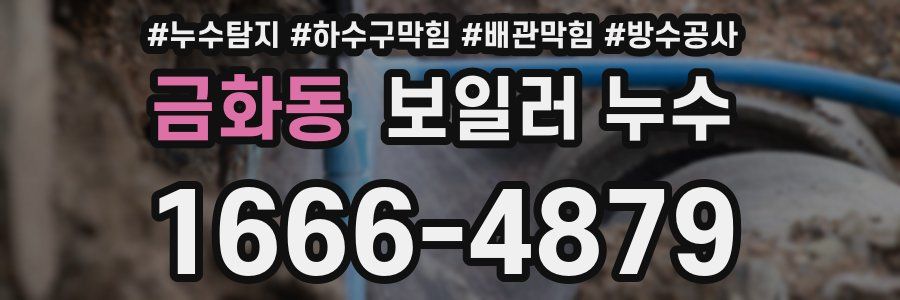 금화동 보일러 누수