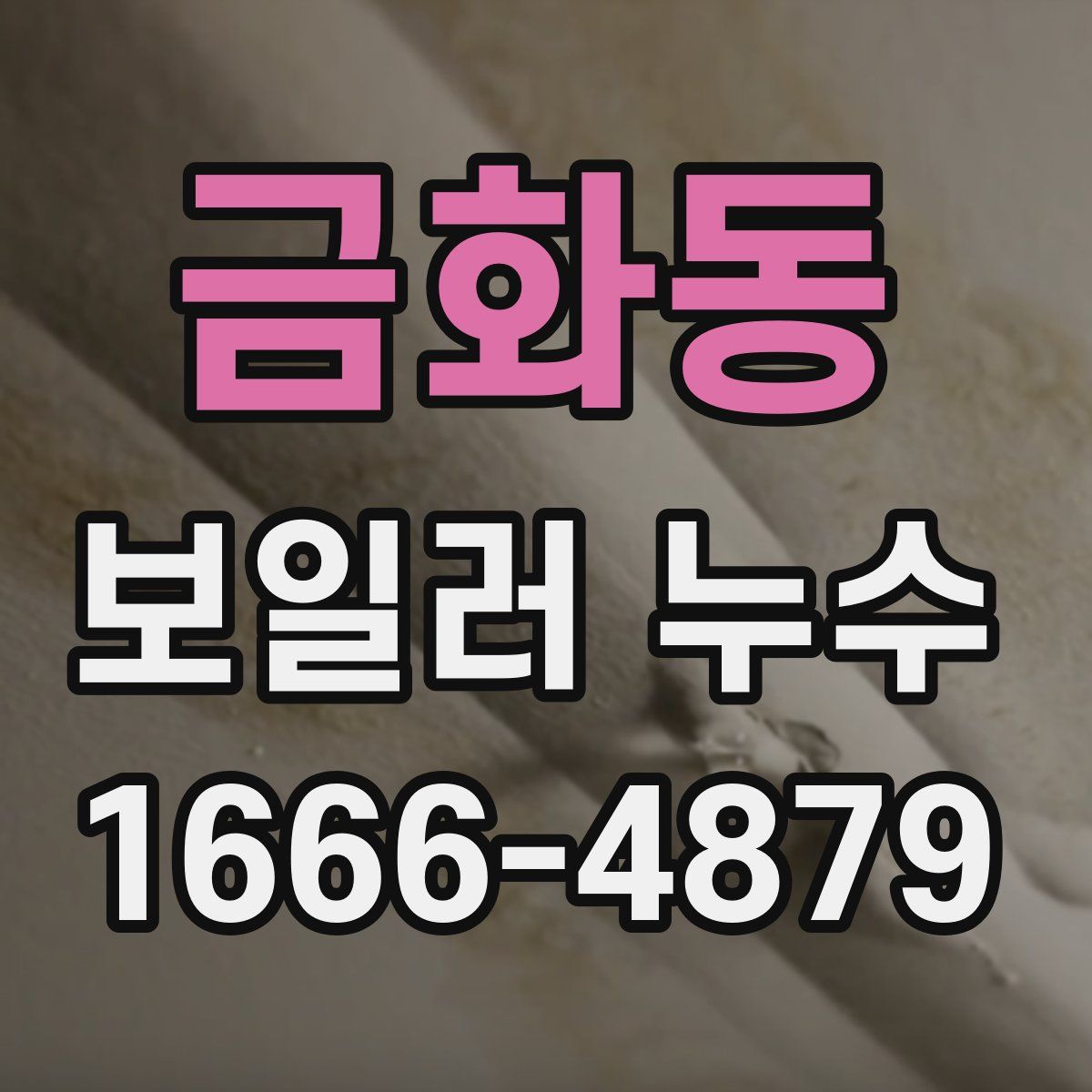 금화동 보일러 누수